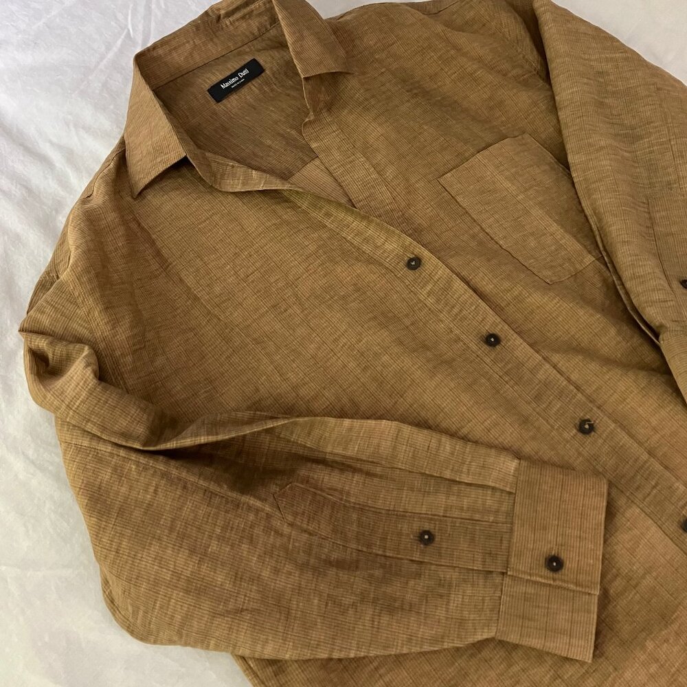 Massimo Dutti blouse, XS, Beige-Gold